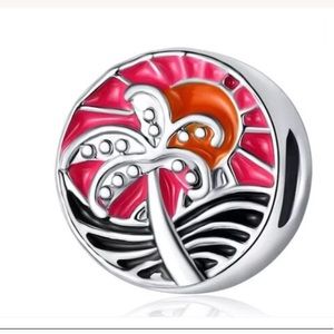Summer Hawaiian Sea Coconut Charm For Pandora